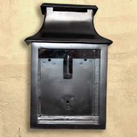 Außenleuchte, Eisen, Schwarz, Haustür, Wandlampe, 35,0 cm