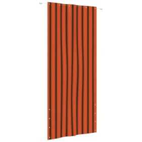 Balkon-Sichtschutz Orange und Braun 120x240 cm Oxford-Gewebe vidaXL - Mehrfarbig