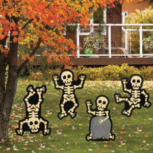 Halloween Skelettfiguren Gartenstecker 4 St. für ?
