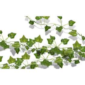 Künstlich 24 Stück Efeugirlande Efeu Kunstpflanze Künstliches Hängend Efeu für Hochzeit Party Garten Wohnung Balkon - Grün - Vingo
