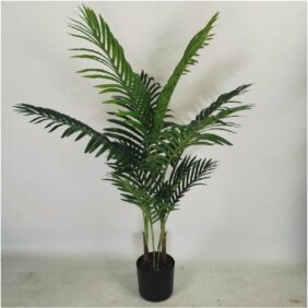 Künstliche Palme mit Topf,110cm Kunstbaum Kunstpflanze Kunstbaum Indoor & Outdoor
