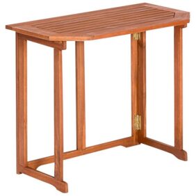 MERXX Gartentisch "LINZ" (1-St), Praktischer Klappentisch 90x51cm - optimal für Balkone und kleine Flächen. Aus Eukalyptusholz, geölt