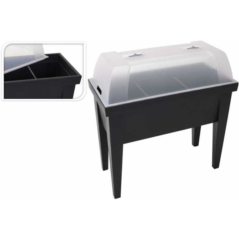 No Disponible - Tischplatte Gewächshaus schwarz Farbe 80x40x65cm
