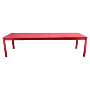 Ribambelle XL Tisch 299x100 3 Einlegeplatten Mohnrot