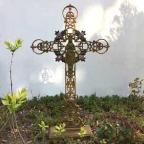 Stehendes Kreuz Grab Schmuck Tierbestattung Friedhofskreuz Grabkreuz romantisch
