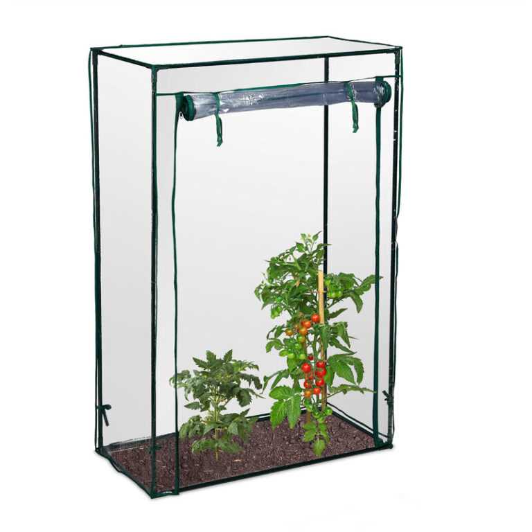 Tomatengewächshaus, Garten, Balkon, Foliengewächshaus Tomaten, hbt 150x100x50cm, Stahl, PVC-Folie, transparent - Relaxdays