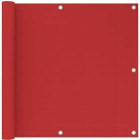 Vidaxl - Balkon-Sichtschutz Rot 90x500 cm hdpe Rot