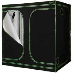 Zelsius - Grow Tent 240 x 120 x 200 cm schwarz/grün Pflanzenzucht Indoor