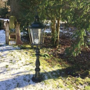Aussenlampe für Gartenweg Landhaus Aussenleuchte Beleuchtung Vintage - H.109 cm