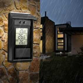 FVO - Gewächshaus-Thermometer, digitales wasserdichtes Minimum-Gewächshaus-Thermometer, 0,1 °c Auflösung, -20 bis 50 °c Temperaturbereich, an der