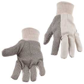 Garten Arbeits Handschuhe + Noppen Antirutsch - aus Leinen XL