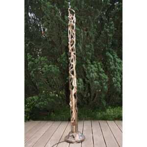 Skulpturale Leuchtsäule "Filigran" ca. 185 cm hoch ""