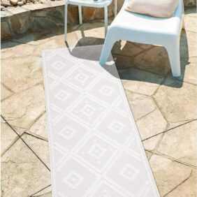 Carpet City Teppich "In-& Outdoorteppich Santorini 454, 3D-Effekt, Raute-Optik", rechteckig, 5 mm Höhe, Wetterfest & UV-beständig für Terrasse, Balkon, Küche, Flur