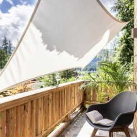 Windhager - Sonnensegel für den Balkon, 140x270cm 2.7 m, 1.4 m, grau