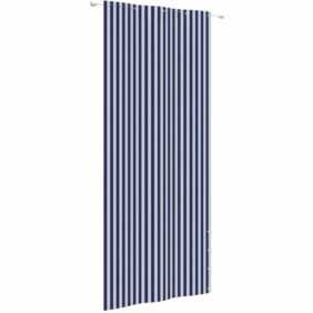 Balkon-Sichtschutz Blau und Weiß 100x240 cm Oxford-Gewebe Vidaxl Mehrfarbig