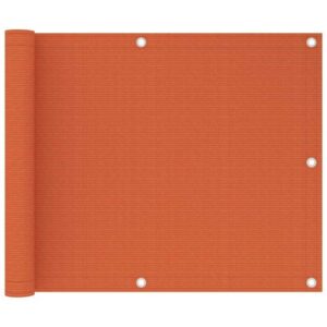 Balkon-Sichtschutz Orange 75x300 cm hdpe FF311016DE - Topdeal
