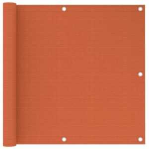 Balkon-Sichtschutz Orange 90x500 cm hdpe FF311022DE - Topdeal