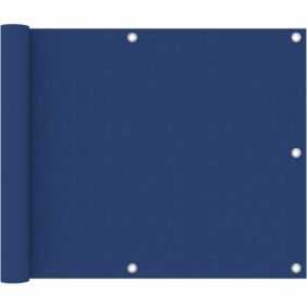 Balkon-Sichtschutz Sonnenschutz für Garten Balkon Terrasse Blau 75x500 cm Oxford-Gewebe DE48290 - Blau
