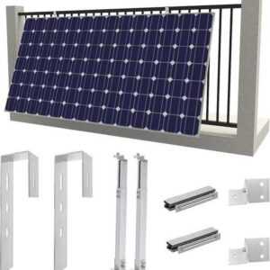 GLIESE Verstellbar Aluminium Balkon Montage Set Solarmodul-Halterung, (Set)