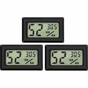 GTA - 4 stücke Mini lcd Digital Hygrometer Innenthermometer Feuchtigkeitsmesser Temperatur für Effekt, Gewächshaus, Zuhause, Büro (Messbereich: -50 °