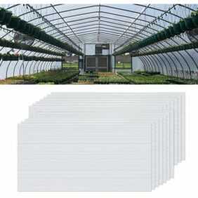 Naizy - Polycarbonat 14x Hohlkammerstegplatten, 4mm 10,25 m² Doppelstegplatte für Gewächshaus Garten Treibhaus Ersatzplatten (60.5 x 121cm)