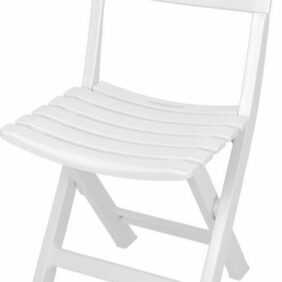 Spetebo Klappstuhl Kunststoff Klappstuhl 80 x 45 cm - weiß (Einteilig, 1 St), Garten Balkon Terrasse Klapp Stuhl klappbar