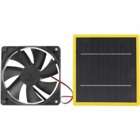 5 w 12 v solarbetriebener Ventilator mit Halterung, tragbarer DIY-Kühlventilator mit Solarpanel für Hühnerstall-Gewächshaus