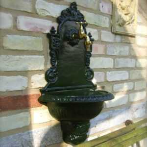 Gartenbrunnen, Wandbrunnen, Wasserzapfstelle Waschbecken, Aluminium hochwertig