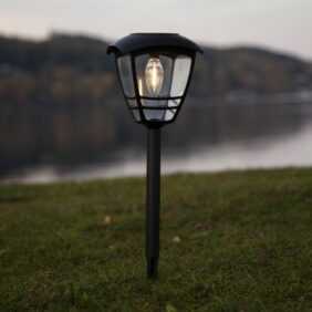 LED Solar Wegleuchte FELIX - warmweiße Filament LED - H: 45cm - D: ...
