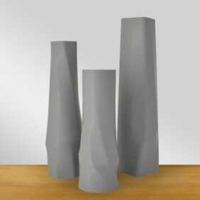 Shapes - Decorations Dekovase geometrio. (basic), 3D Vasen, 3er Set, 3D Dekovase, 100% 3D-Druck
