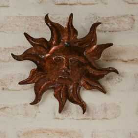 Wanddekoration Sonne - Wandschmuck - D: 25,5cm - Metall - für Außen...