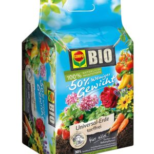 COMPO® Bio-Erde 50 Procent weniger Gewicht