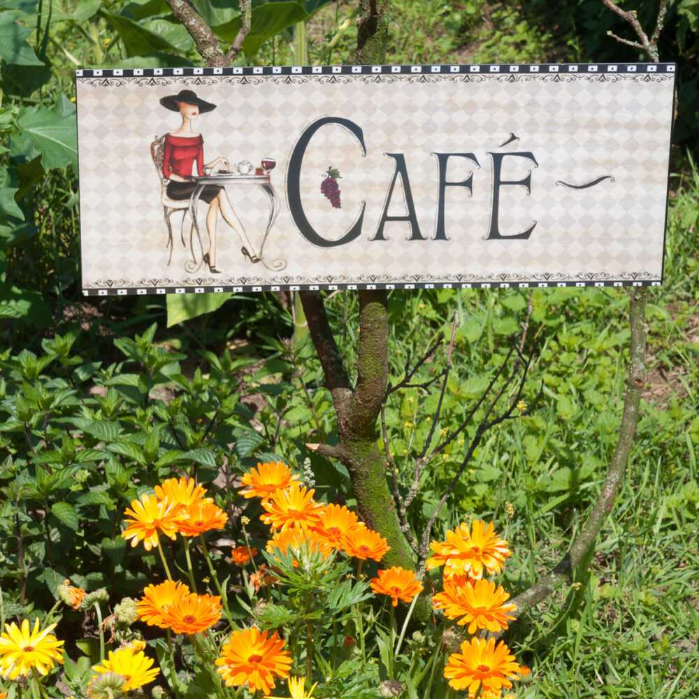 Cafe-Haus Blechschild mit Cafe-Schild Dekoration Küche Bilder Kaffee Coffee