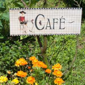 Cafe-Haus Blechschild mit Cafe-Schild Dekoration Küche Bilder Kaffee Coffee