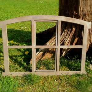 Eisenfenster für Gartenmauer, Stallfenster, Fenster für antike Mauer-Poka-57x42
