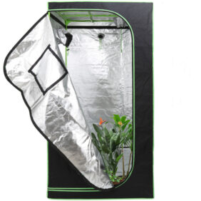 Growbox Growzelt Mit Gurt Indoor Pflanzenzelt Gewächshaus Kanalloch Darkroom 100x100x200cm - Vingo