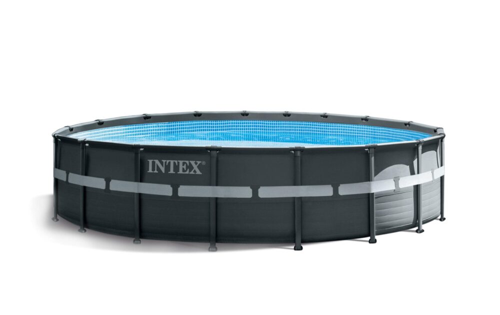 Intex Pool "Ultra XTR Frame Set 549", Inkl. Sicherheitsleiter, Pool-Abdeckung, Bodenplane