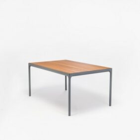 Outdoor Esstisch Four L: 160 cm - graues Tischbein - Click