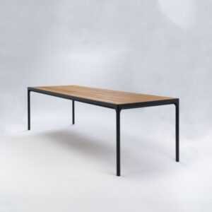 Outdoor Esstisch Four - schwarzes Tischbein 270 cm