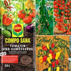 Veredelte Snack-Gemüse Kollektion & COMPO® SANA® Tomaten- und Gemüseerde