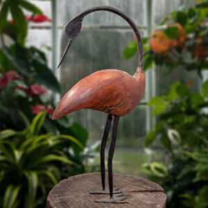 Vogelfigur, XL, Gartenfigur, Metallfigur, Kranich, Tierfiguren, - 36 cm x 18 cm