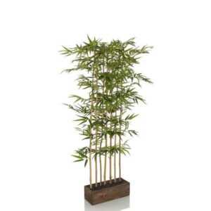 Künstliche Zimmerpflanze Deko Pflanzen, bümö, Höhe 150 cm, Kunstpflanze: Bambus Wand Sichtschutz für innen- und außen