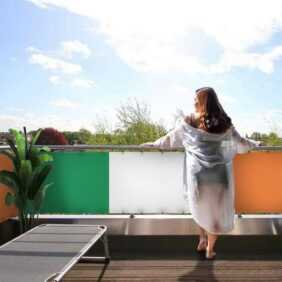 MyMaxxi Sichtschutzelement Balkonbanner Irland Balkon Sichtschutz Garten