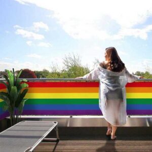 MyMaxxi Sichtschutzelement Balkonbanner LGBTQ Balkon Sichtschutz Garten