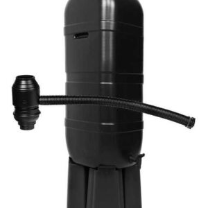 ONDIS24 Regentonne Wassertonne Gieswasserbehälter Regenbehälter, für Balkone und Terrasse, 100 l, inkl. Ständer, Auslaufhahn & Füllautomat