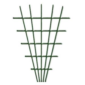 PROREGAL® Rankgitter Pflanzstab, V-Form, 145x5x75cm, 4/4,7mm, grün