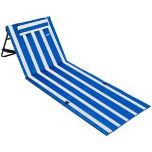 Strandmatte Blau/Weiß 158x56x45,5cm