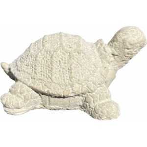 ZGM - Betonfigur Schildkröte baby - handgefertigte Dekoration für Garten und Haus