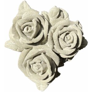 ZGM - Betonfigur rosenbouquet - handgefertigte Dekoration für Garten und Haus