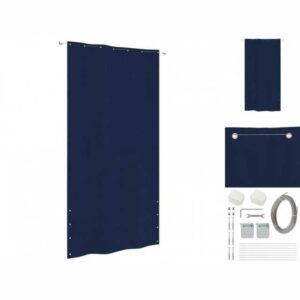 vidaXL Seitenmarkise Balkon-Sichtschutz Blau 140x240 cm Oxford-Gewebe